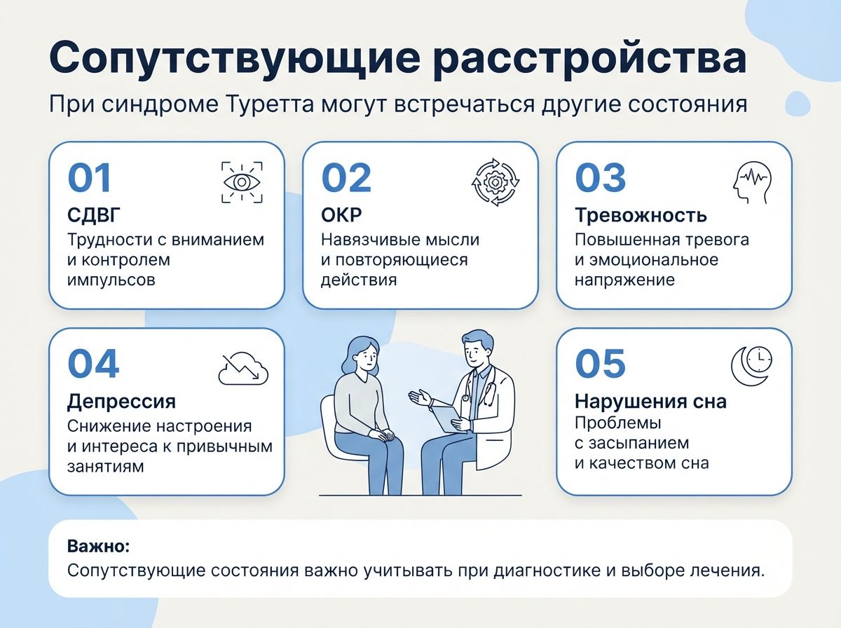 Лечение синдрома Туретта в Мензелинске инфографика